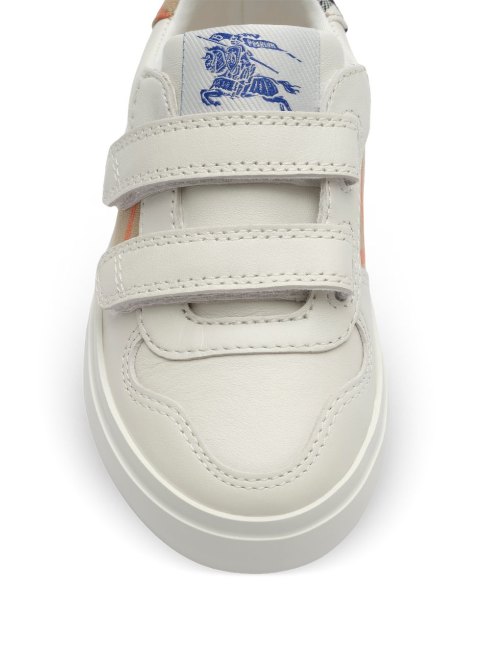 Sneakers per bambini Burberry Kids bianche con inserti con motivo Vintage Check 8122655 B9368 BURBERRY KIDS