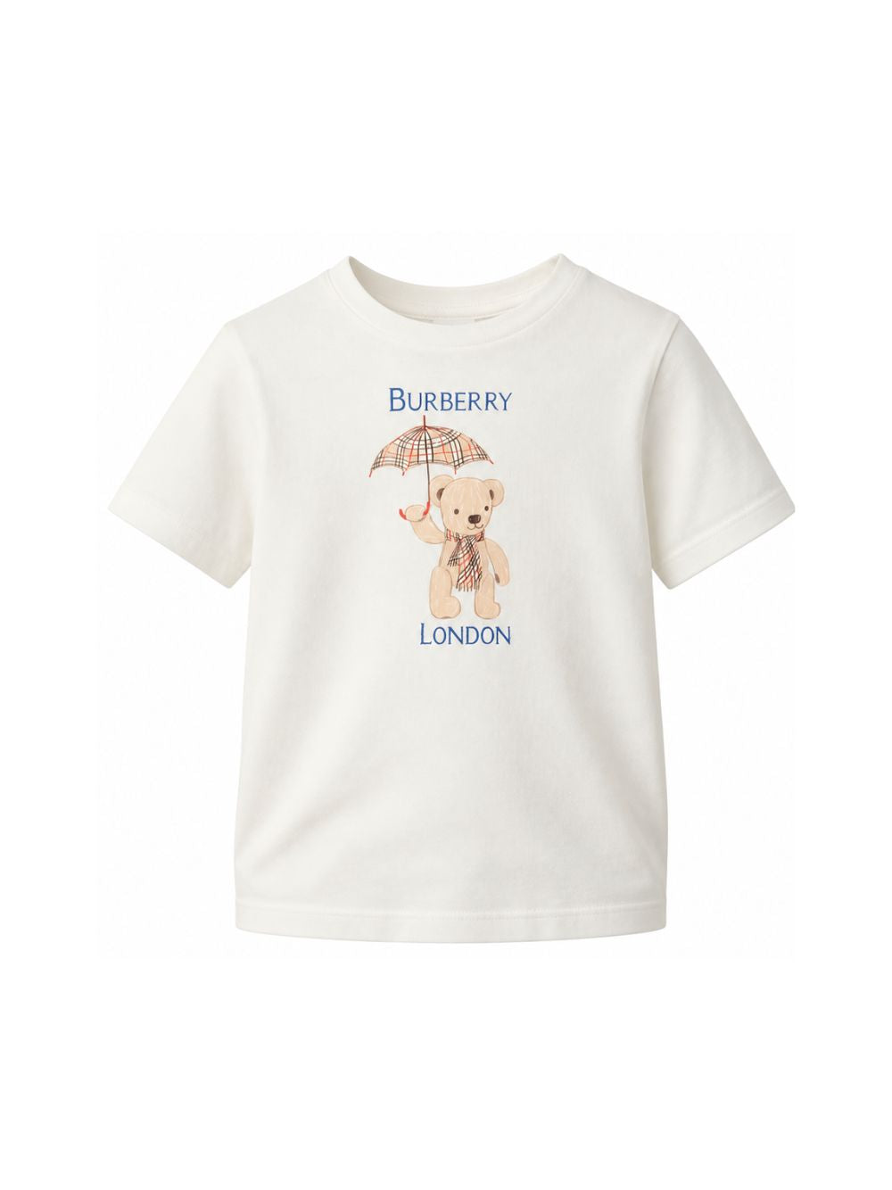 T-shirt per bambini Burberry Kids bianca con motivo London Bear 8127206 A2014 BURBERRY KIDS