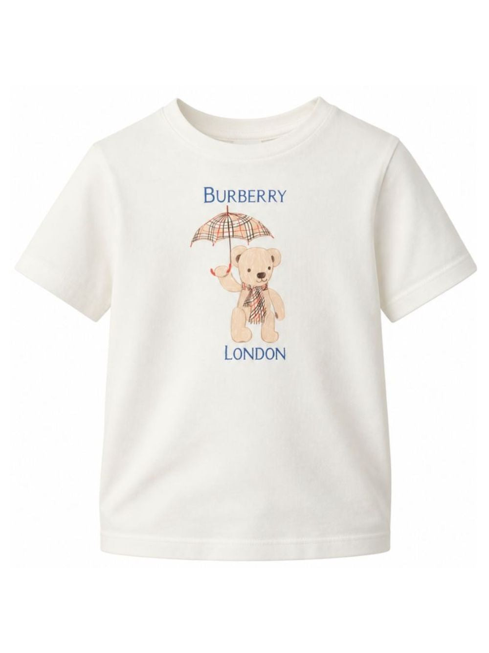 T-shirt per bambini Burberry Kids bianca con motivo London Bear 8127206 A2014 BURBERRY KIDS