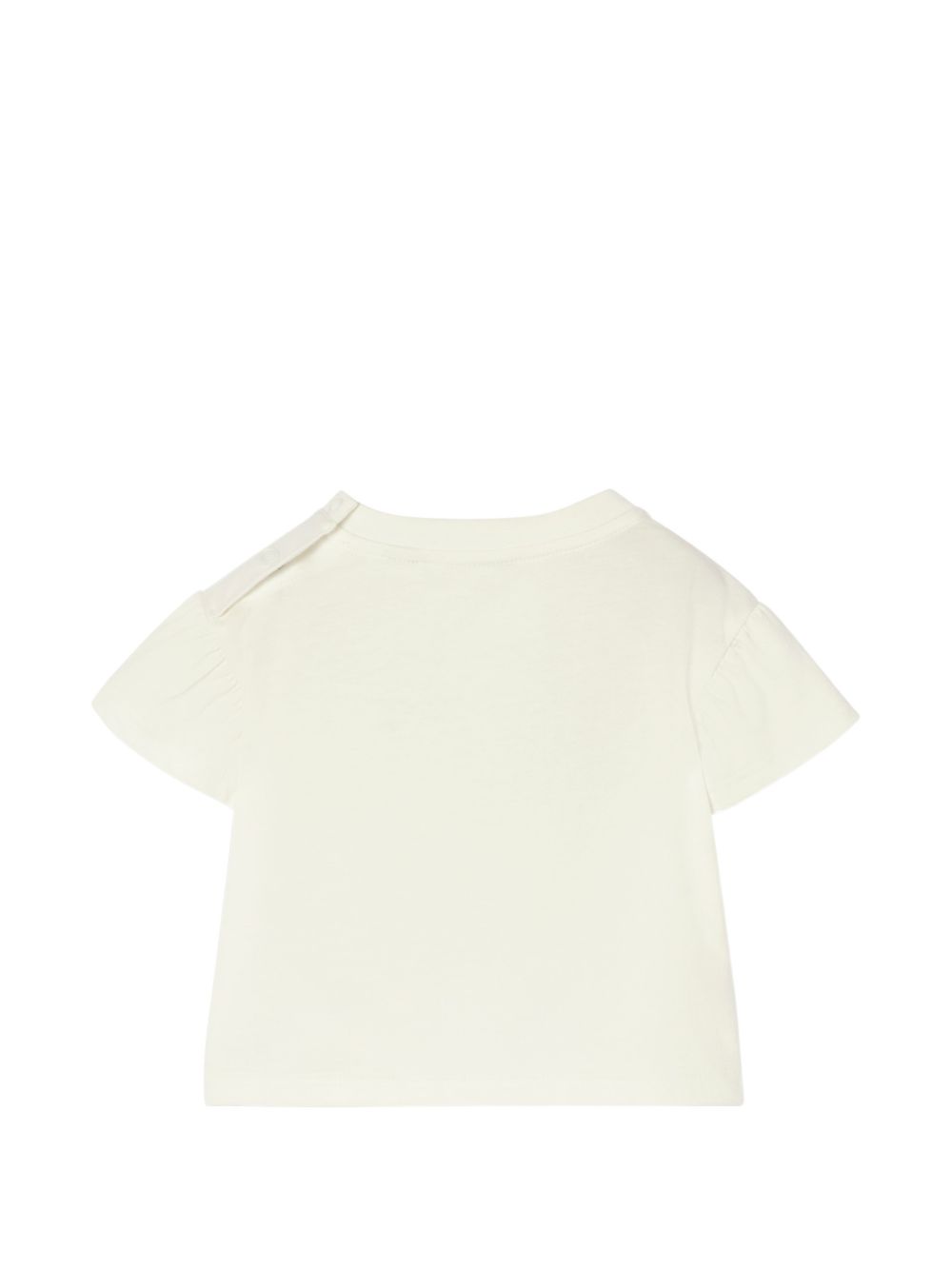 T-shirt per neonata Burberry Kids bianca con motivo fiocco Check 8129936 A2014 BURBERRY KIDS