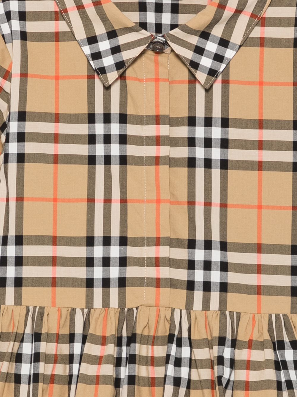 Abito per bambina Burberry Kids beige con motivo Vintage Check 8130891 B9368 BURBERRY KIDS