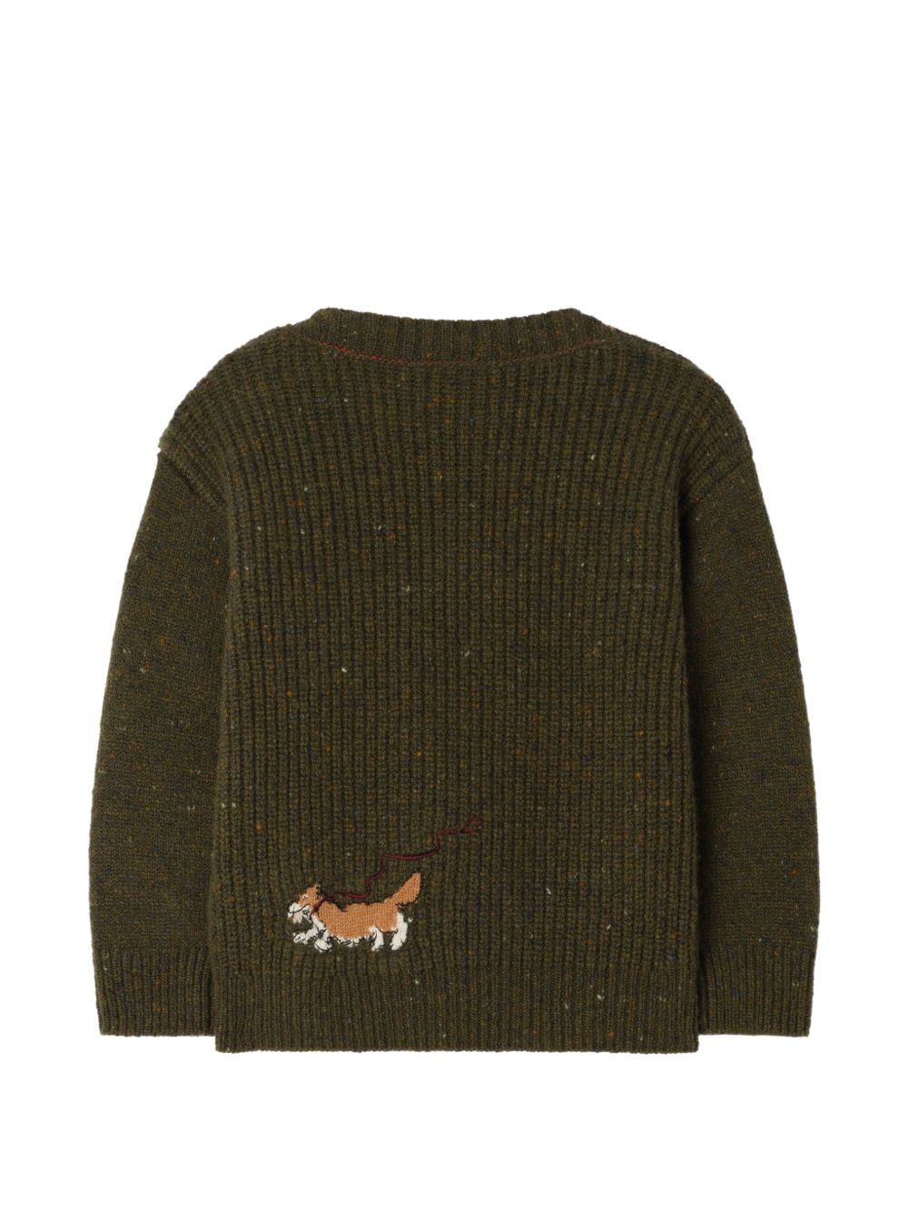 Maglione per bambino Burberry Kids verde con motivo Postbox Bear 8131186 C5083 BURBERRY KIDS