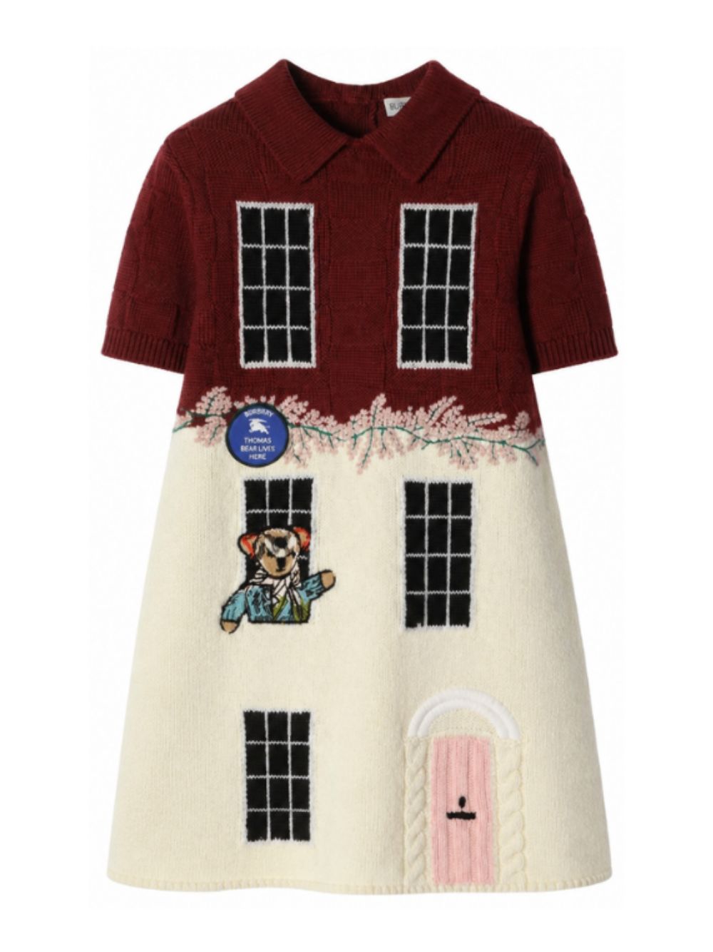 Abito per bambina Burberry Kids multicolore con motivo Townhouse Bear 8131193 B8750 BURBERRY KIDS