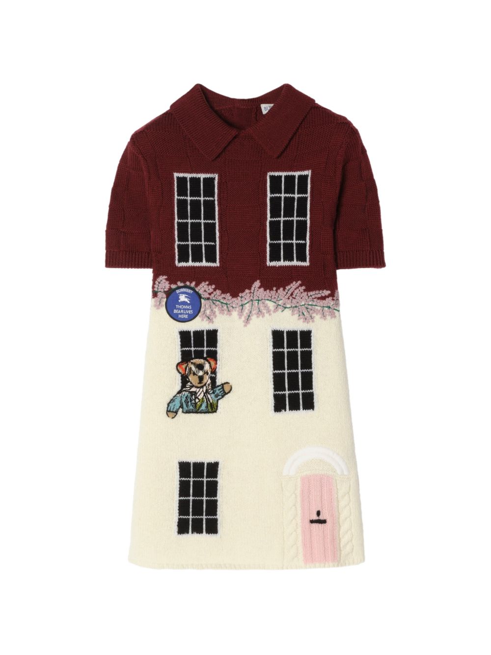 Abito per bambina Burberry Kids multicolore con motivo Townhouse Bear 8131193 B8750 BURBERRY KIDS