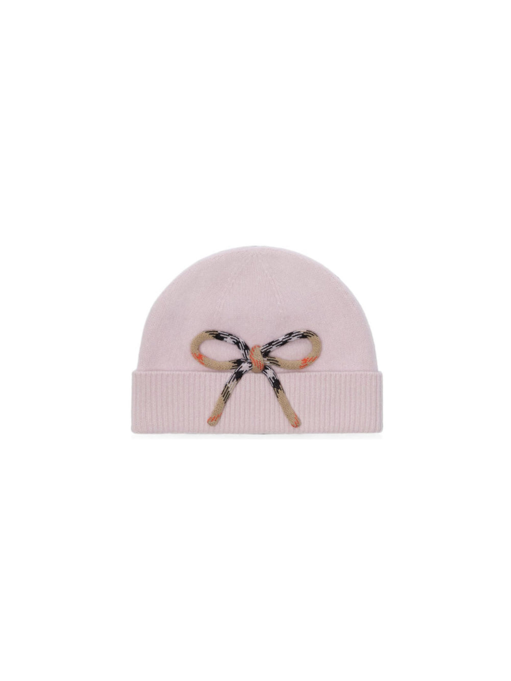 Cappello per bambina Burberry Kids rosa con dettaglio con fiocco Check 8131196 C2989 BURBERRY KIDS