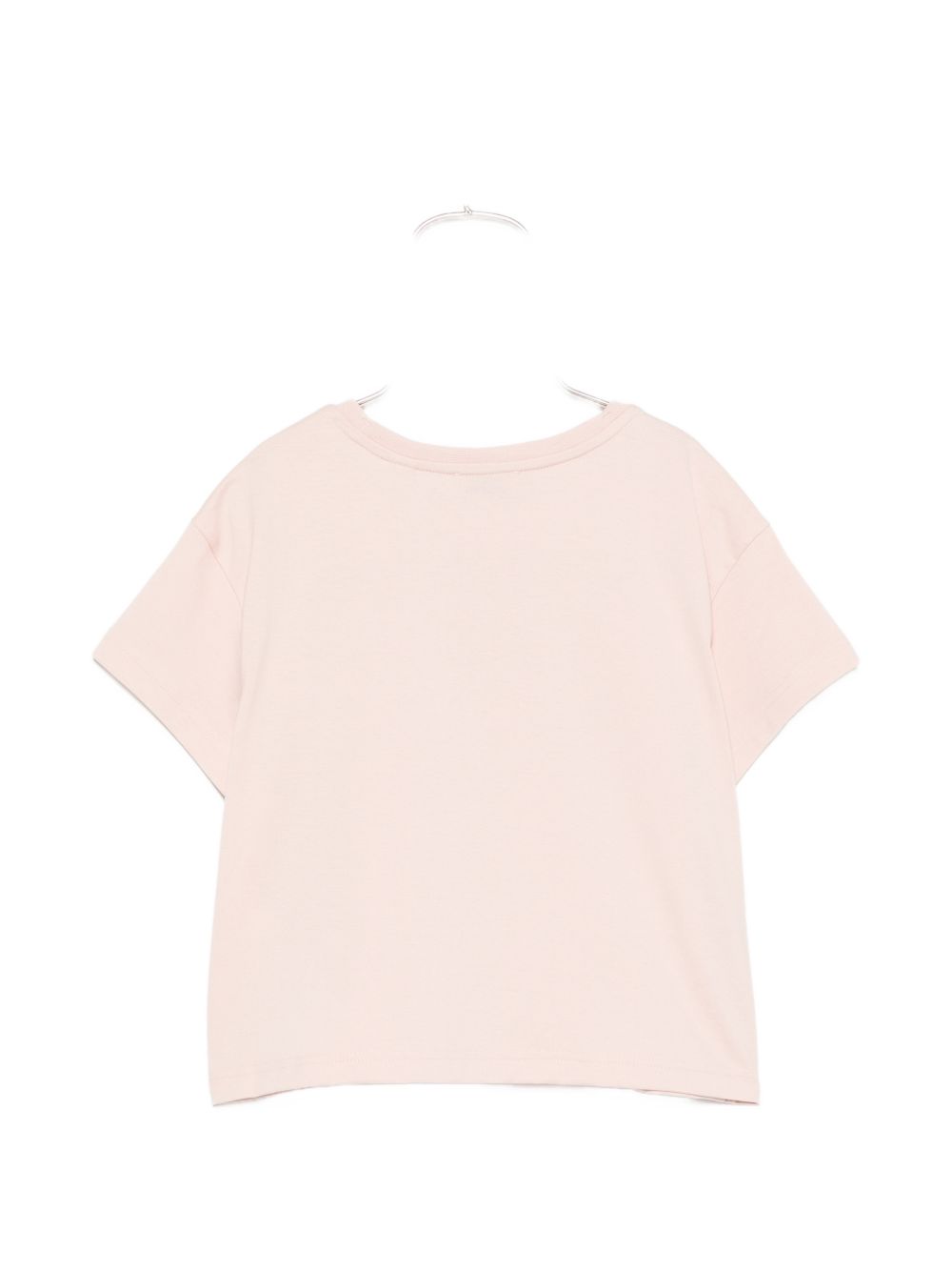 T-shirt per bambina Burberry Kids rosa con inserto con motivo Vintage Check 8131601 C2989 BURBERRY KIDS