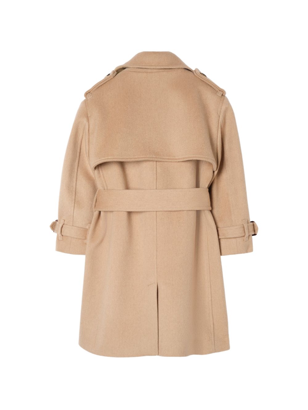 Trench per bambini Burberry Kids beige doppiopetto con cappuccio 8132748 A1420 BURBERRY KIDS
