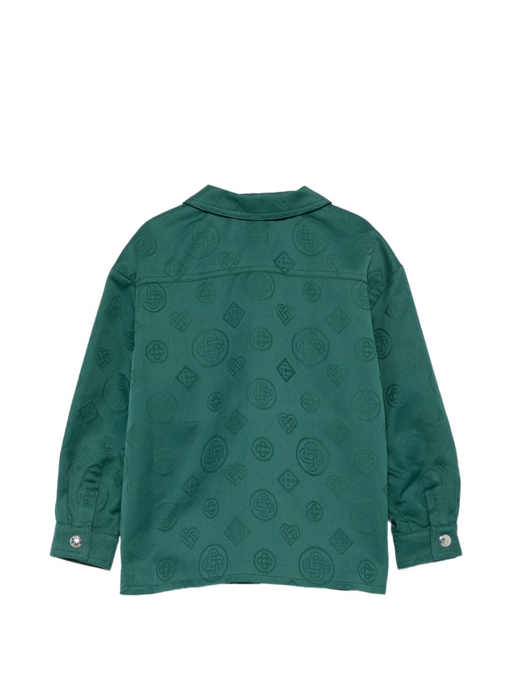 Giacca per bambino Casablanca Kids verde con monogram KPF26SH30501 GREEN CASABLANCA KIDS