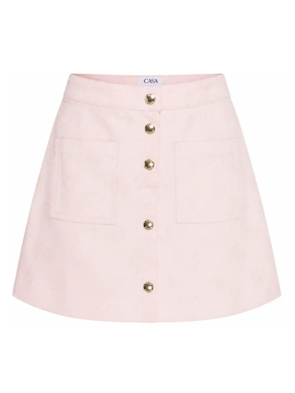 Gonna per bambina Casablanca Kids rosa con bottoni<BR/> KPF26SK24001 PINK CASABLANCA KIDS