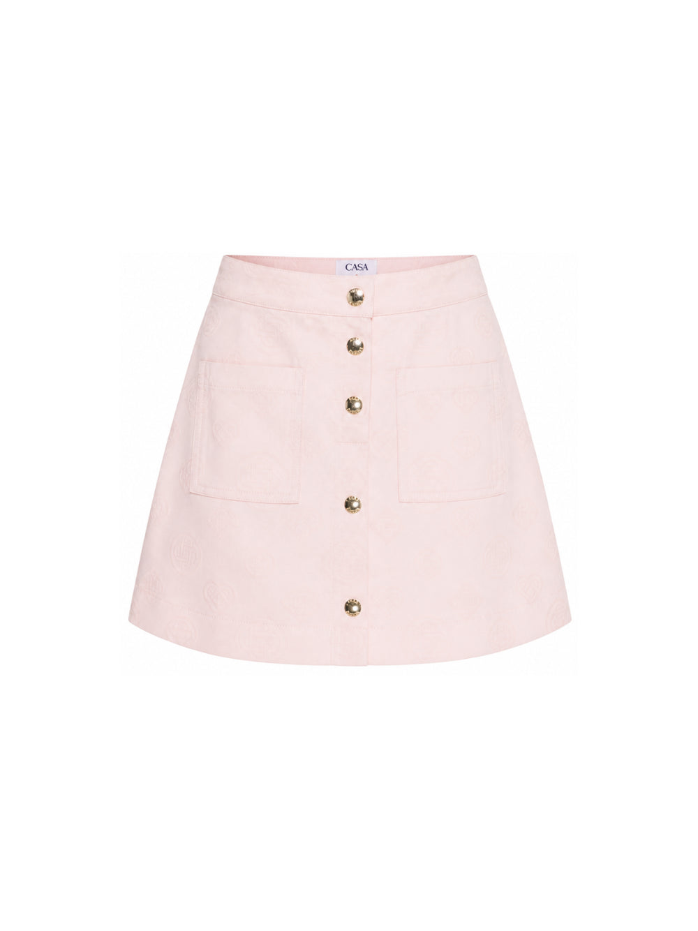 Gonna per bambina Casablanca Kids rosa con bottoni<BR/> KPF26SK24001 PINK CASABLANCA KIDS