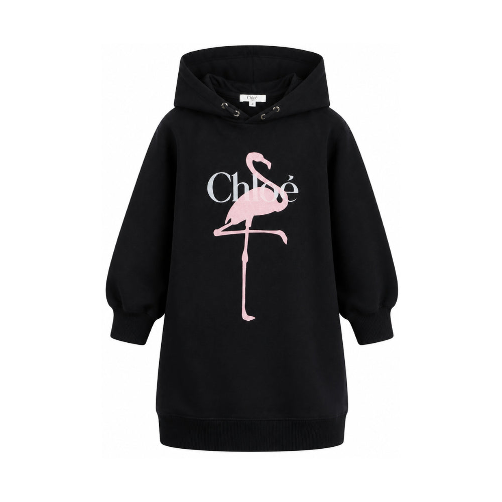 Abitino per bambina Cholé Kids nero con stampa grafica C21245 09B CHLOE' KIDS
