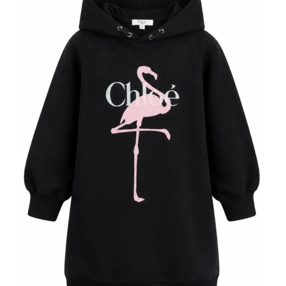 Abitino per bambina Cholé Kids nero con stampa grafica C21245 09B CHLOE' KIDS
