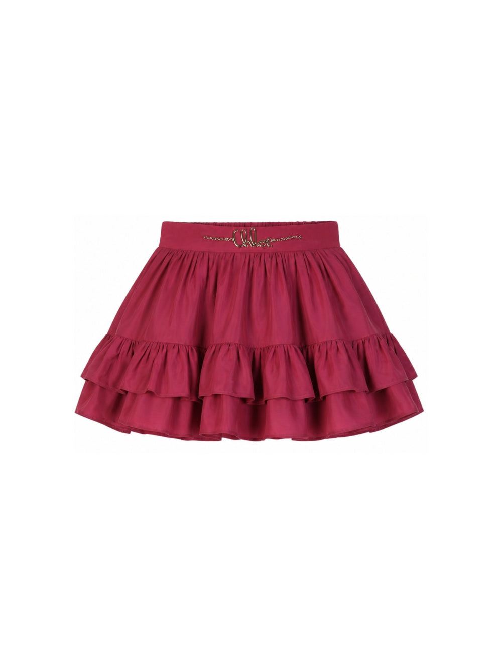 Gonna per bambina Chloé Kids rosa magenta con balze C21257 48U CHLOE' KIDS