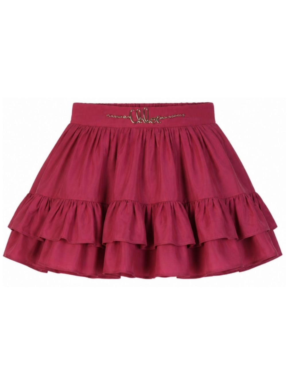 Gonna per bambina Chloé Kids rosa magenta con balze C21257 48U CHLOE' KIDS