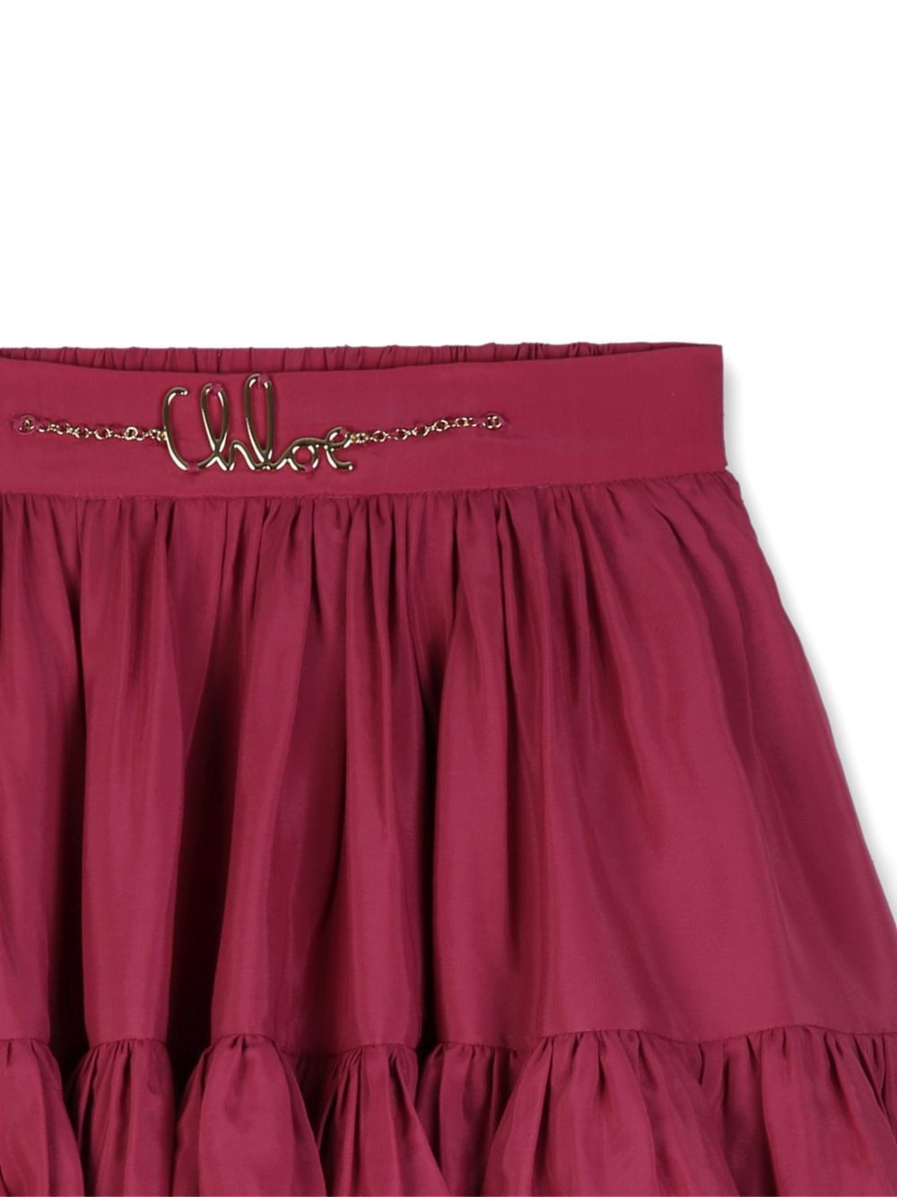 Gonna per bambina Chloé Kids rosa magenta con balze C21257 48U CHLOE' KIDS
