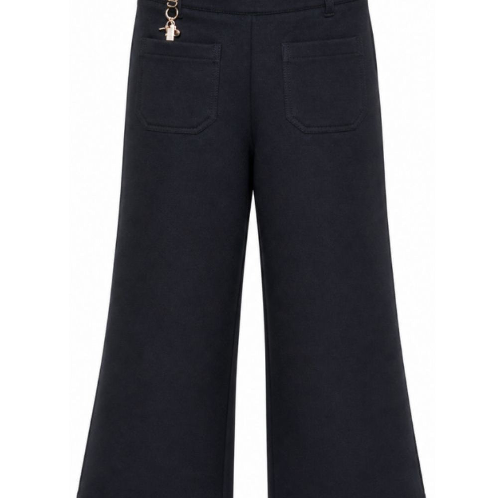 Pantaloni per bambina Chloè Kids blu navy con dettaglio lucchetto C21264 859 CHLOE' KIDS