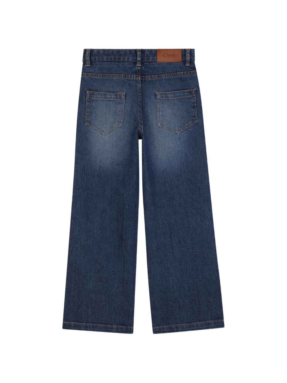 Jeans per bambina Chloé Kids denim con effetto vissuto C21269 Z10 CHLOE' KIDS