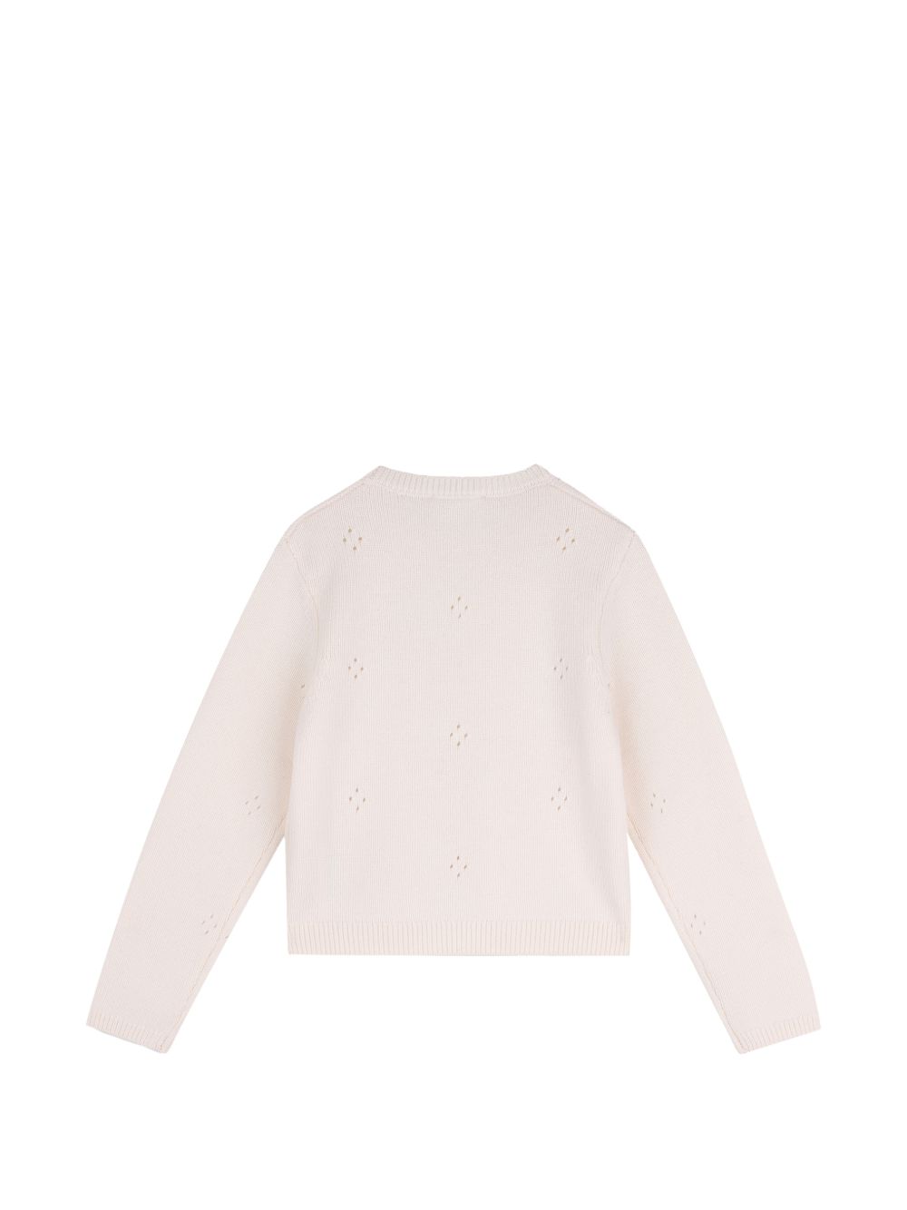 Maglione per bambina Chloé Kids beige con lavorazione pointelle C21271 148 CHLOE' KIDS