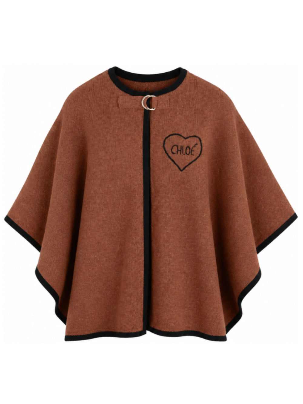 Mantella per bambina Chloé Kids marrone con ricamo C21272 31F CHLOE' KIDS
