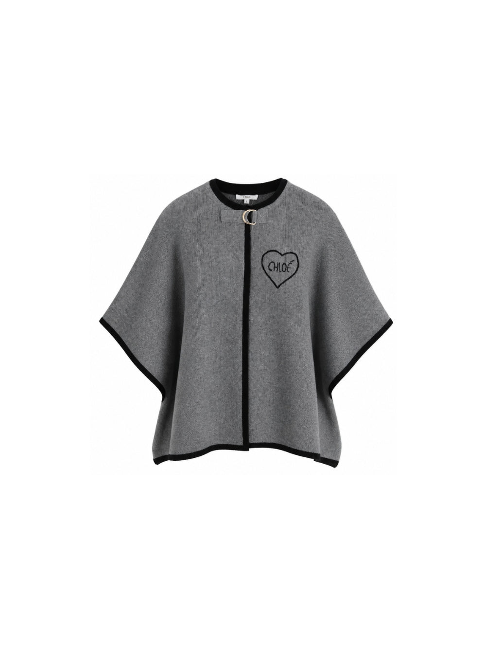 Mantella per bambina Chloé Kids grigio con ricamo C21272 A46 CHLOE' KIDS