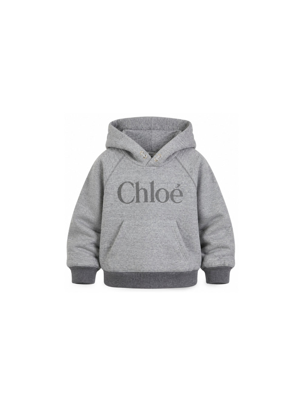Felpa per bambina Chloé Kids grigia con tasca marsupio C21284 M07 CHLOE' KIDS