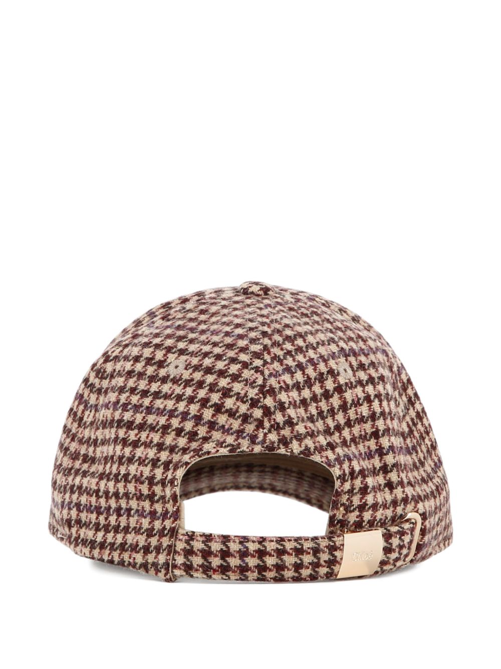 Cappello per bambina Chloé marrone con fantasia pied-de-poule C21311 Z67 CHLOE' KIDS