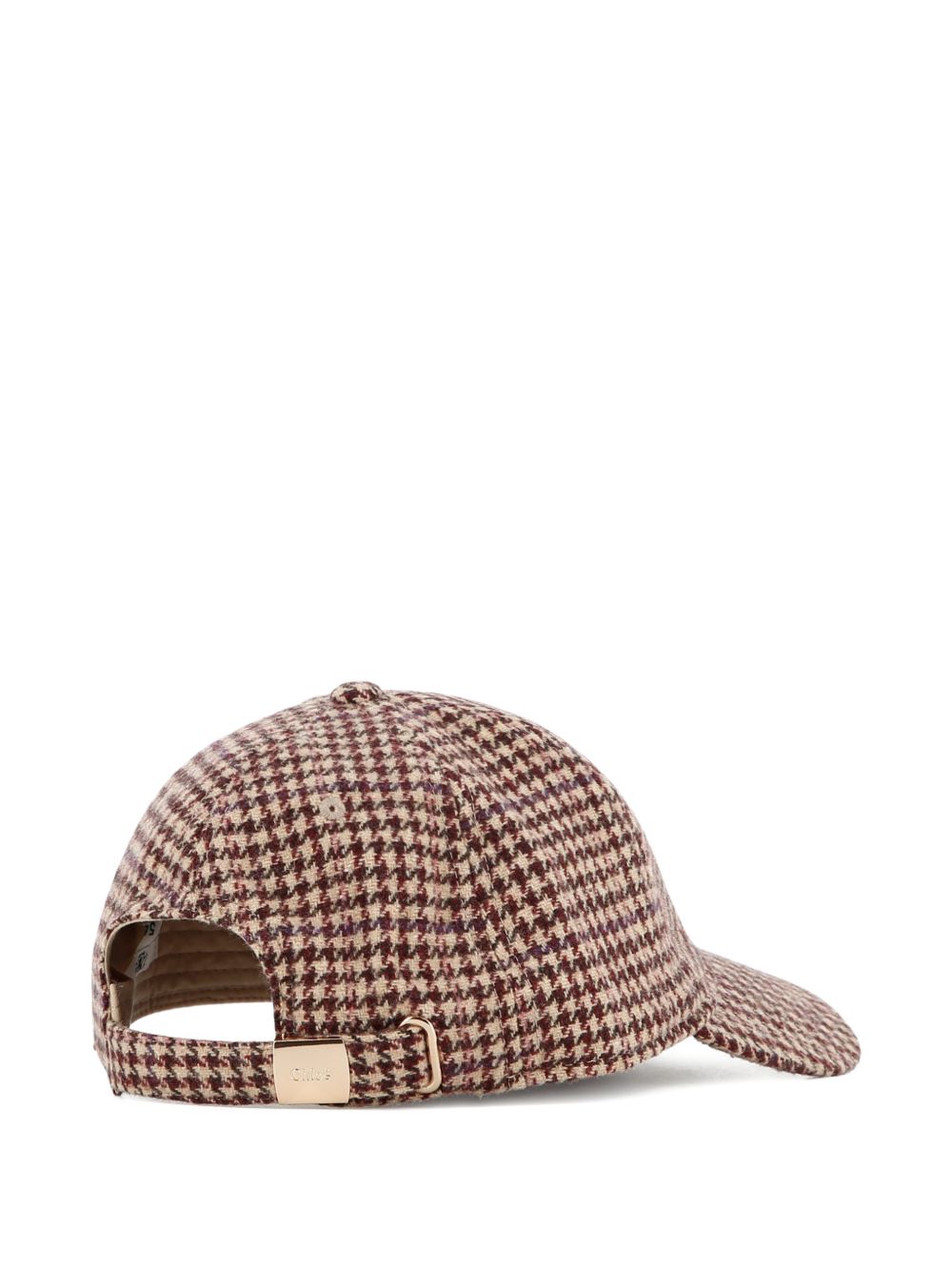 Cappello per bambina Chloé marrone con fantasia pied-de-poule C21311 Z67 CHLOE' KIDS