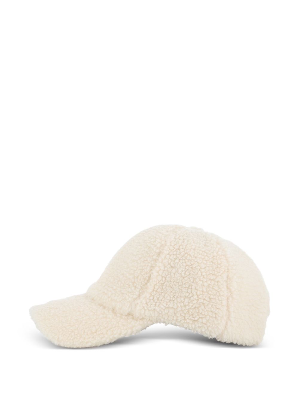 Cappello per bambina Chloé Kids bianco con texture in shearling C21312 P02 CHLOE' KIDS