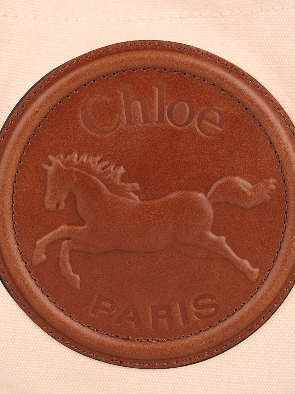 Borsa tote per bambina Chloé Kids multicolore con applicazione logo sul davanti C21322 20E CHLOE' KIDS