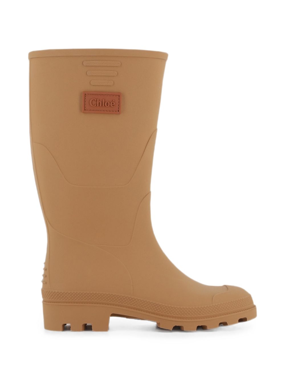 Stivali da pioggia per bambina Chloé Kids beige con applicazione laterale con logo C21328 31F CHLOE' KIDS