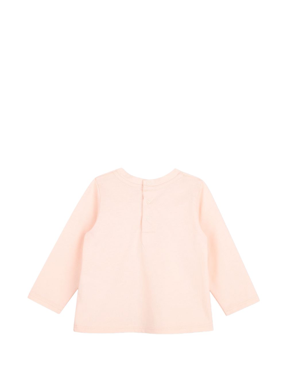 Salopette e t-shirt per neonata Chloé Kids multicolore con placca logo sul davanti C21342 Z10 CHLOE' KIDS