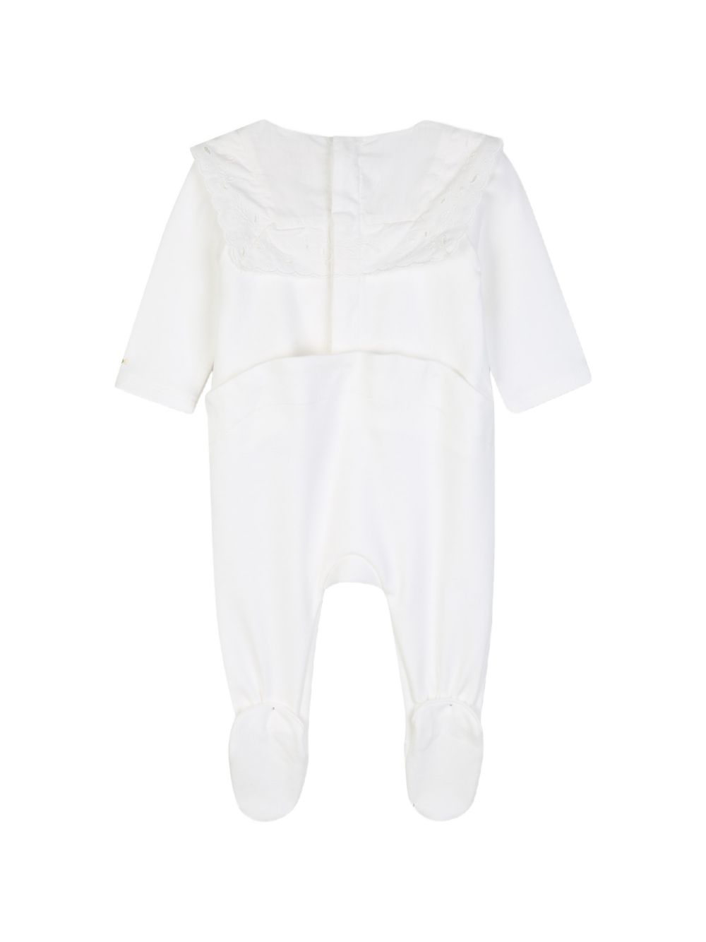Set tutina e coperta per neonata Chloé Kids bianco con dettagli con ruches C21372 117 CHLOE' KIDS