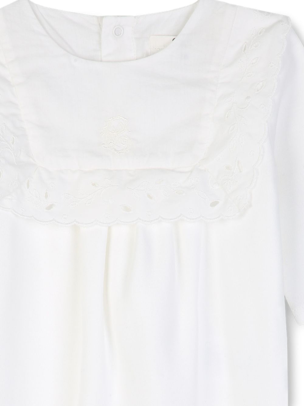 Set tutina e coperta per neonata Chloé Kids bianco con dettagli con ruches C21372 117 CHLOE' KIDS