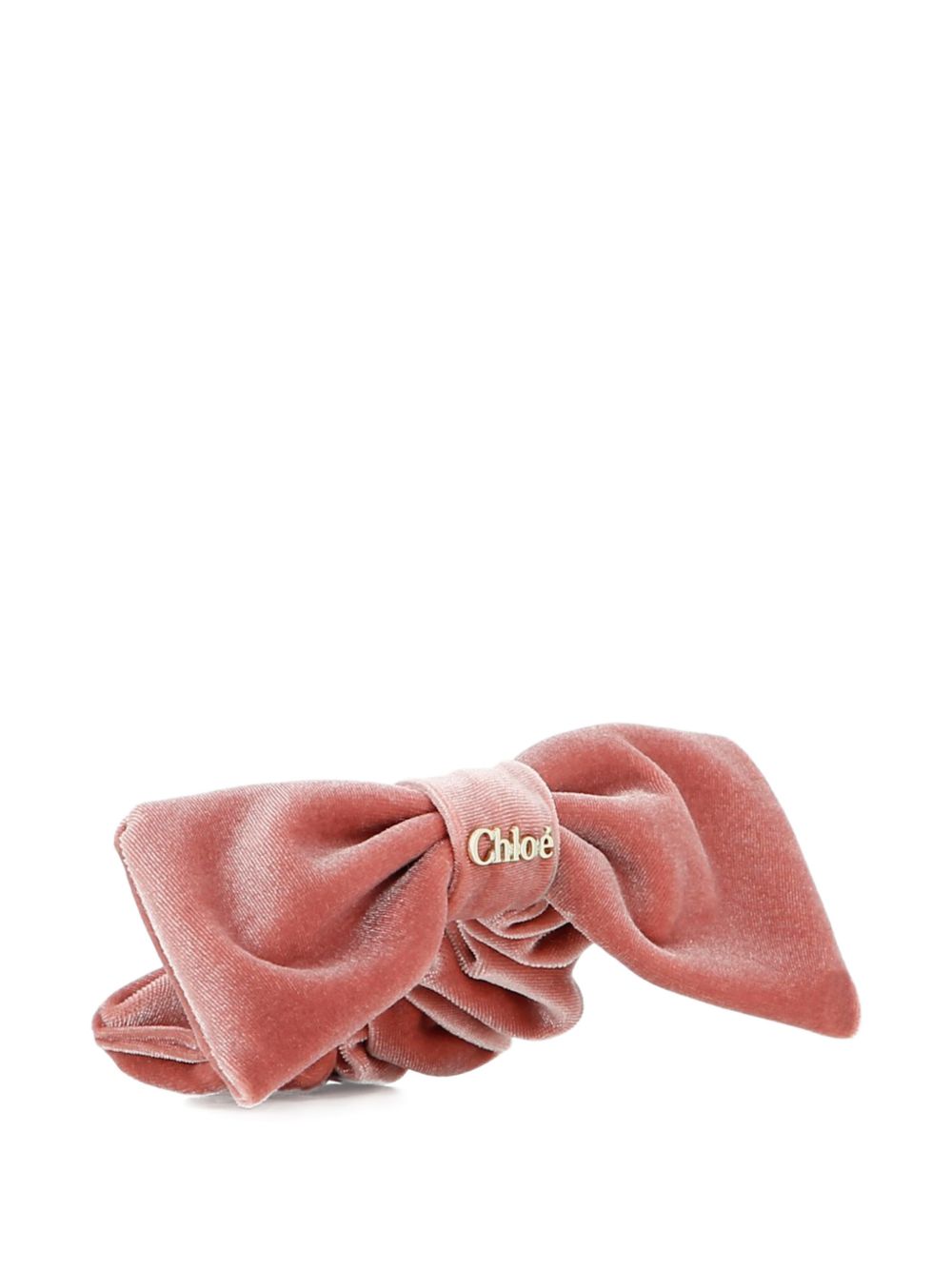 Elastico per capelli per bambina Chloé Kids rosa con placca con logo C21391 48W CHLOE' KIDS