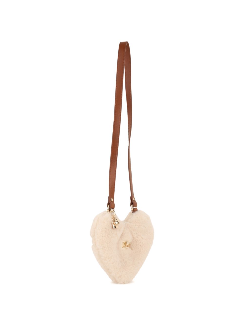 Borsa a spalla per bambina Chloé Kids beige a forma di cuore C21397 P02 CHLOE' KIDS