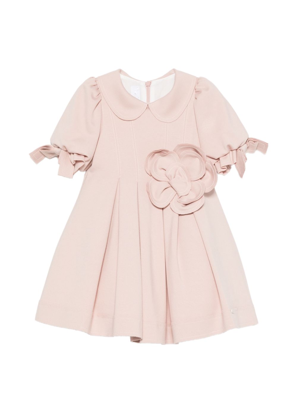 Abito per neonata Colorichiari rosa con con applicazione fiore sul davanti FB108836 5034 82 COLORICHIARI