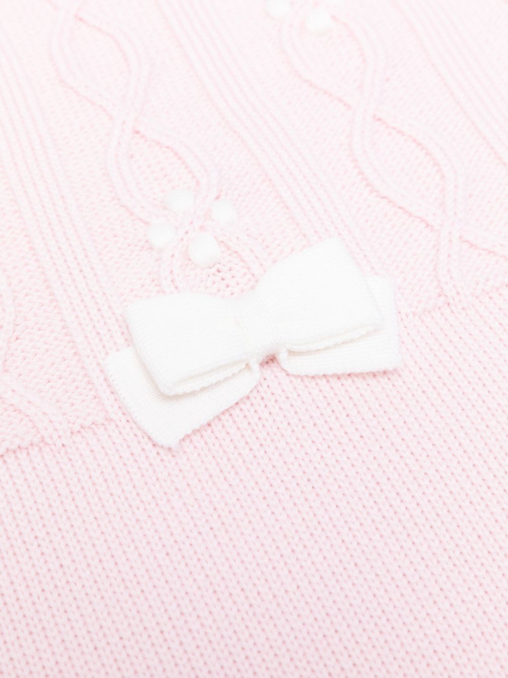 Coperta per neonata Colorichiari rosa con dettaglio fiocco FF778589 2088 8020 COLORICHIARI