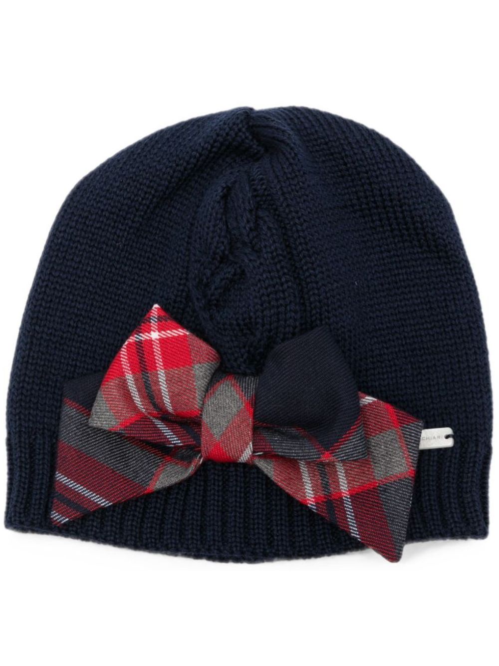 Cappello per neonata Colorichiari blu con dettaglio fiocco FF788760 2088a 60 COLORICHIARI