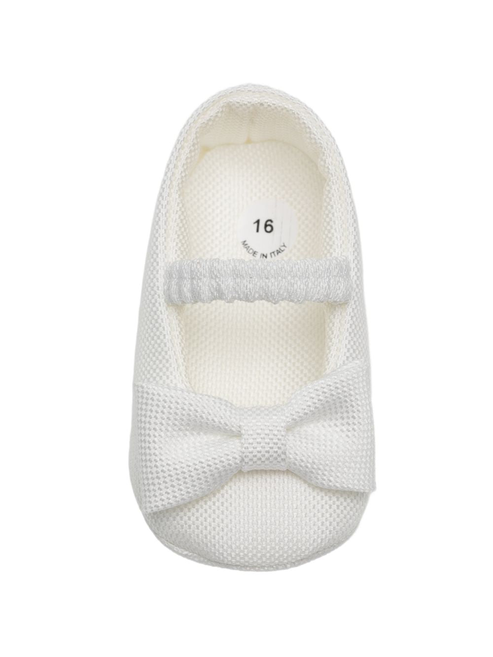 Ballerine per neonata Colorichiari bianche con dettaglio fiocco sul davanti FN958812 2852 15 COLORICHIARI