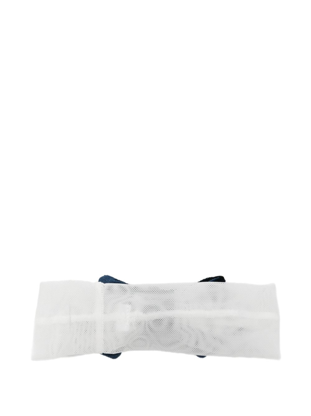 Fascia per neonata Colorichiari bianca con fiocco in velluto FN978858 5045 60 COLORICHIARI