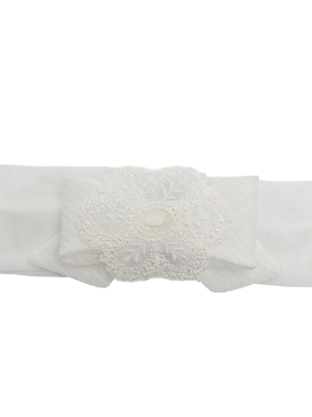 Fascia per neonata Colorichiari bianca con trama in rete FN978859 5036 15 COLORICHIARI