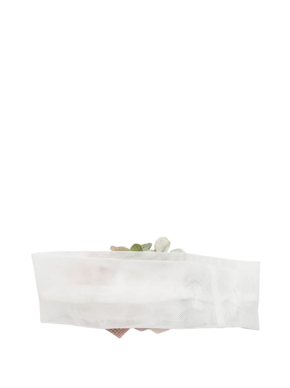 Fascia per neonata Colorichiari bianca con decorazione a fiore FN978860 AF807 83 COLORICHIARI