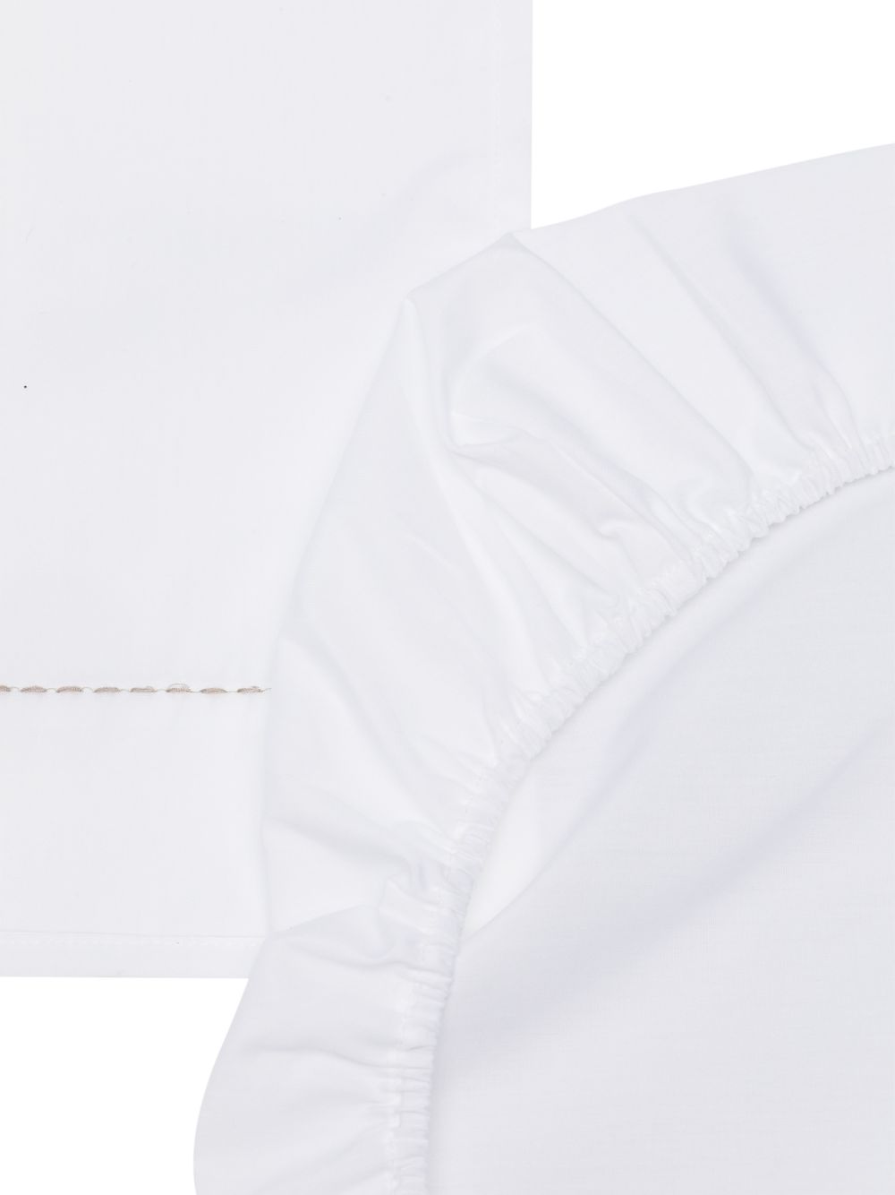 Set tre copertine per neonati Colorichiari bianche con orlo elasticizzato MF728643 2300 5197 COLORICHIARI