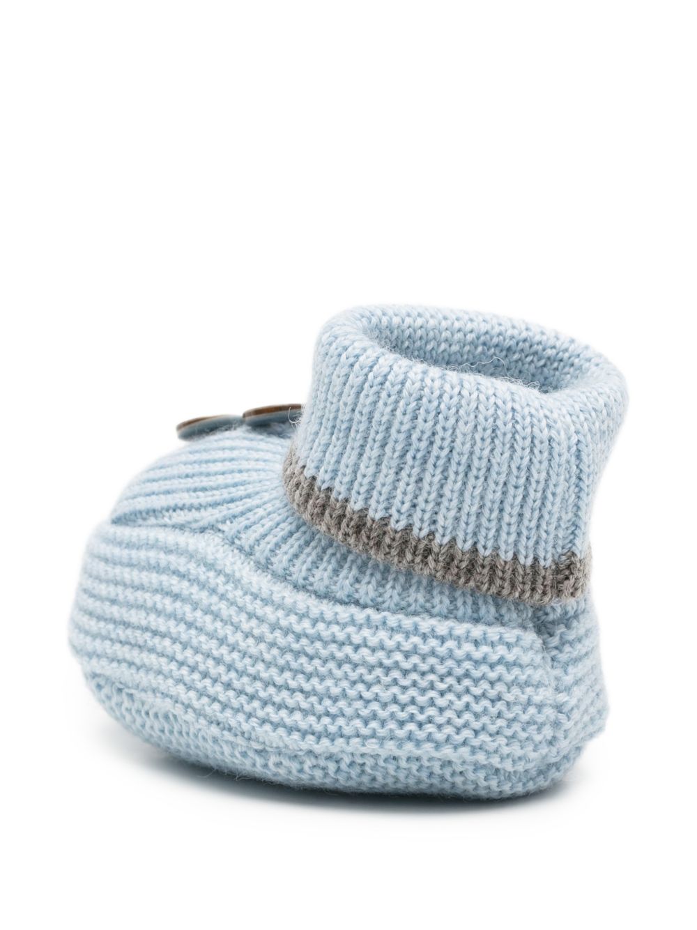 Scarpine primi passi per neonato Colorichiari azzurre con dettagli bottoni sul davanti MF758661 2088 5197 COLORICHIARI