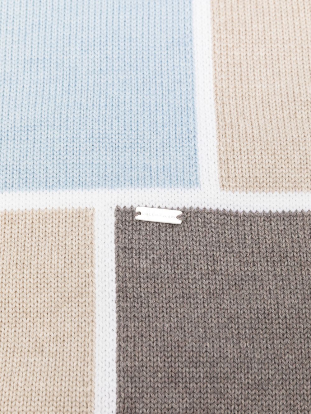 Coperta per neonato Colorichiari multicolore con design color-block MF778595 2088a 5123 COLORICHIARI