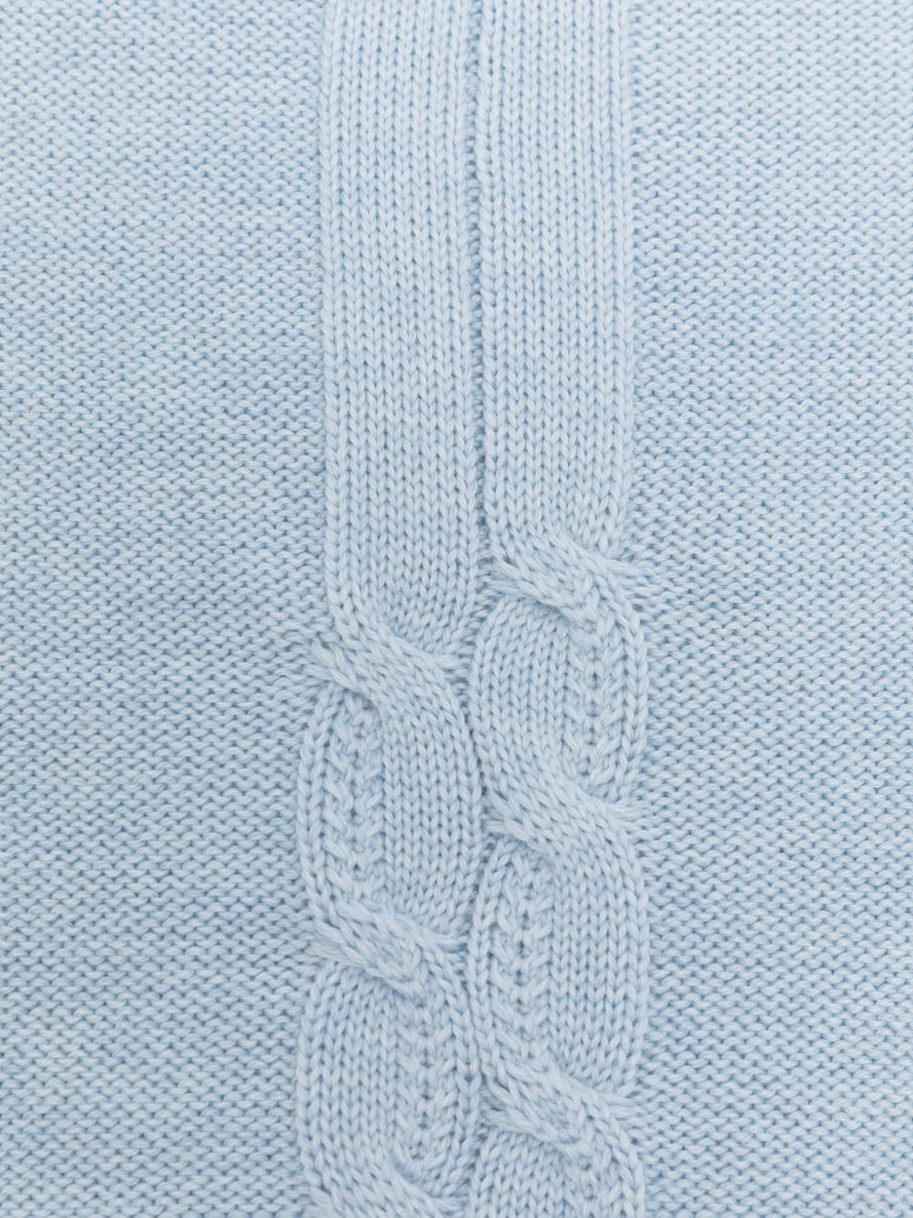 Coperta per neonato Colorichiari azzurra in maglia MF778638 2088 5197 COLORICHIARI