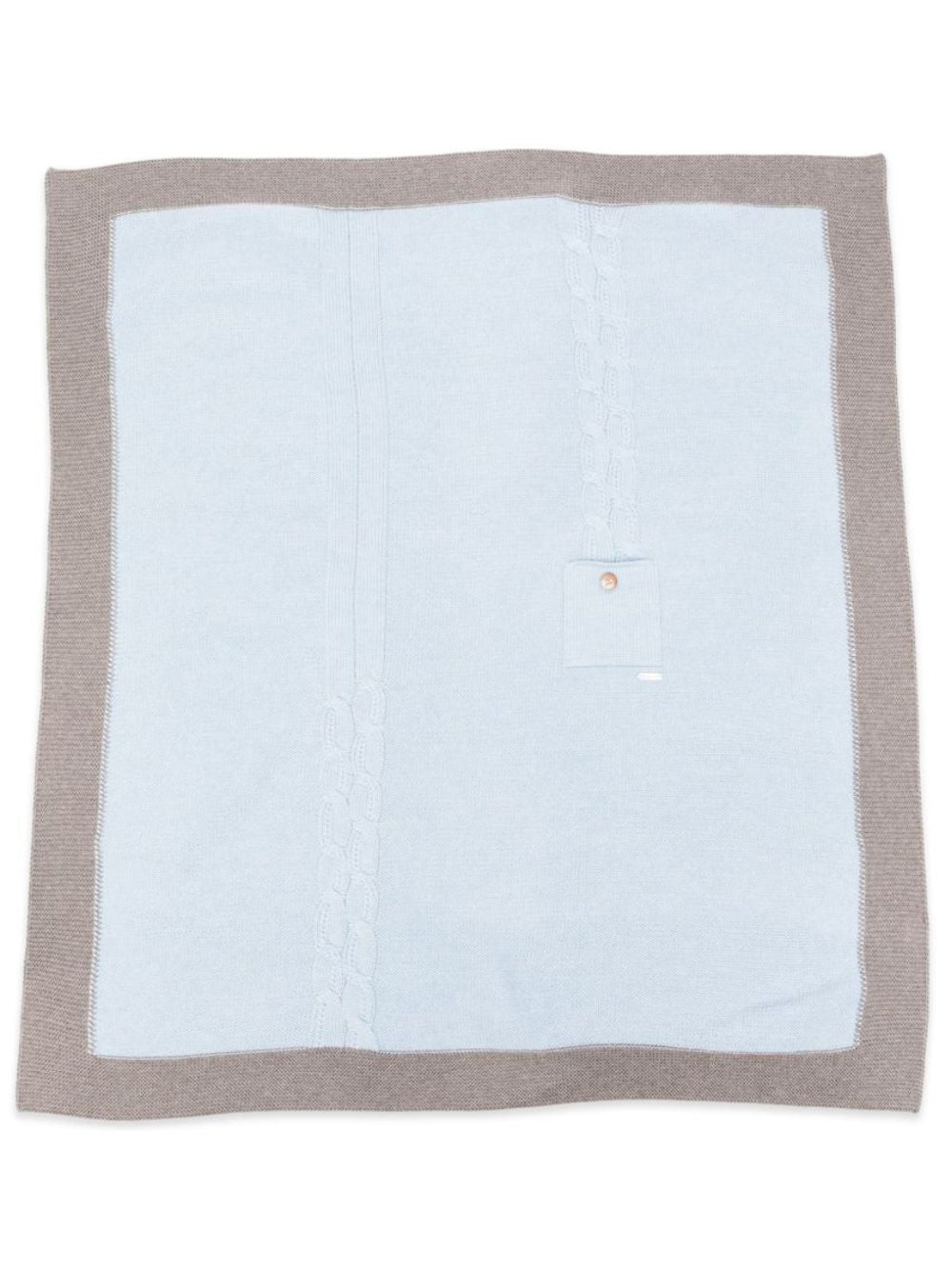 Coperta per neonato Colorichiari azzurra in maglia MF778638 2088 5197 COLORICHIARI