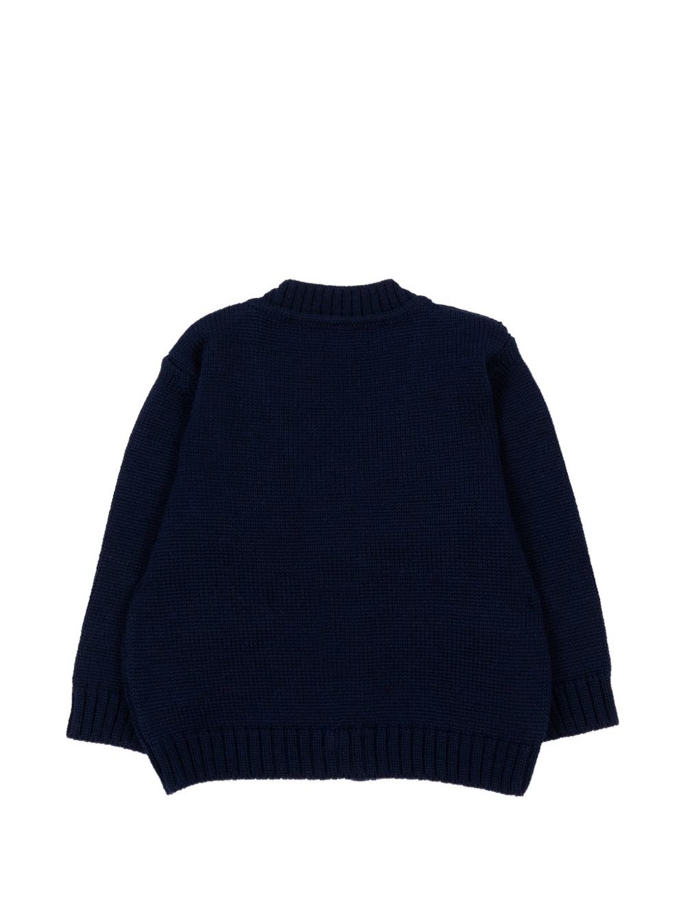 Cardigan per neonato Colorichiari blu con bottoni color oro MF848757 2088 60 COLORICHIARI