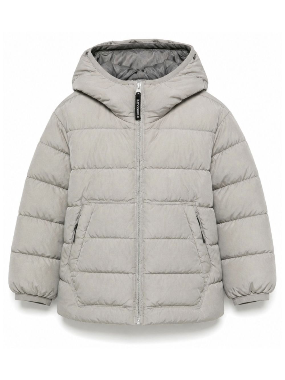 Giubbino per bambin C.P. Company Kids grigio con cappuccio classico CMS01BL3C00 61820 C.P.COMPANY KIDS