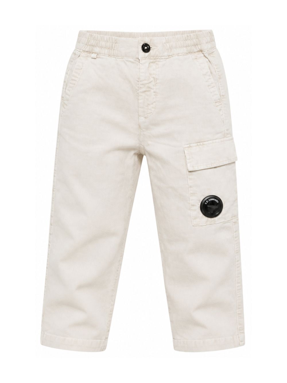 Pantaloni per bambino C.P. Company Kids beige con vita elasticizzata CUP01JLVC00 10024 C.P.COMPANY KIDS
